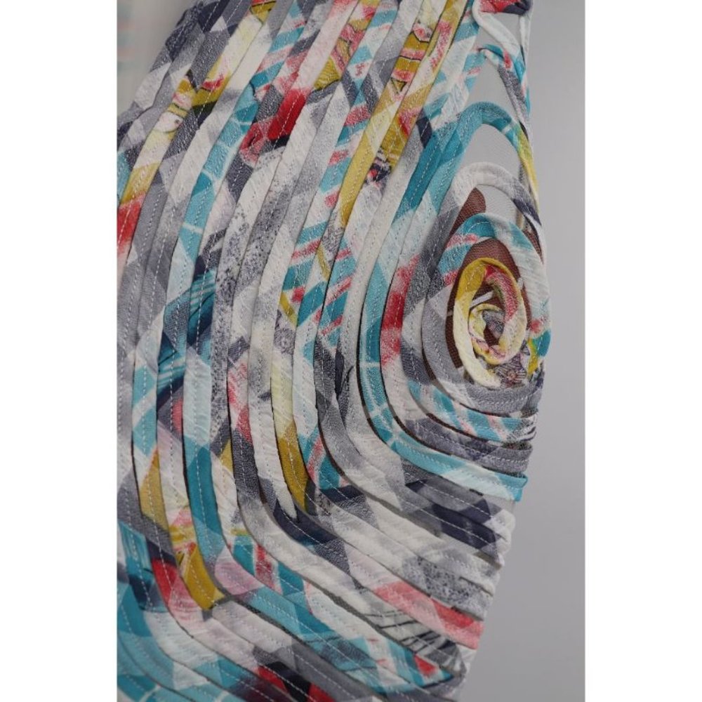 Vintage Cache Women’s M/L Open Front Vest Floral … - image 3